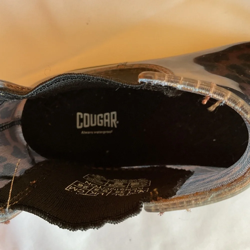 Cougar Brown Kensington Leopard Print Boots size 9 - Picture 7 of 8